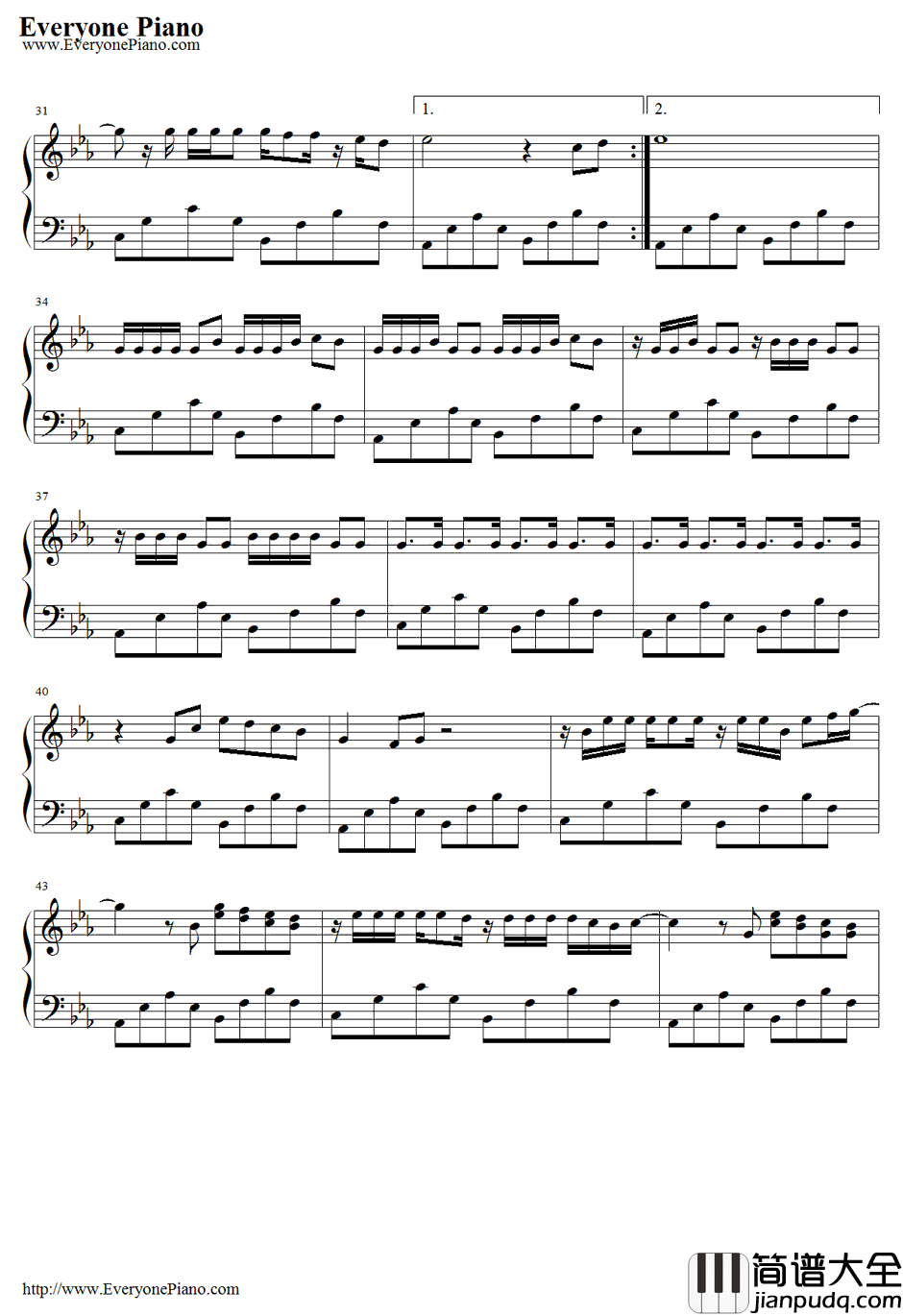 Tell_Me_Goodbye钢琴谱_BIGBAN_IRIS主题歌