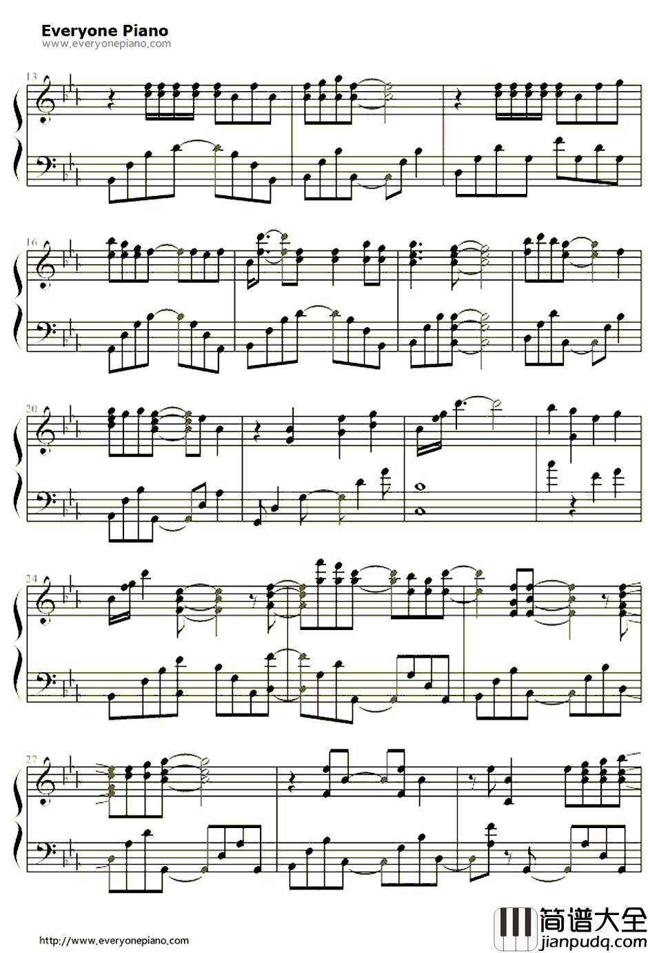 ebb_and_flow钢琴谱_Ray_来自风平浪静的明天OP2