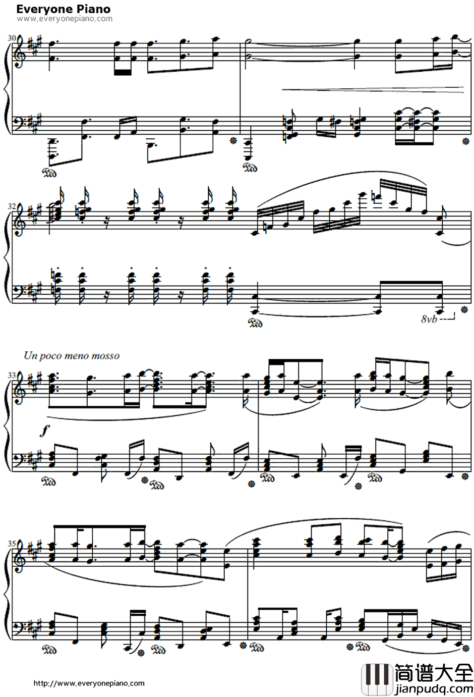 楽园の扉钢琴谱_青叶林檎_EuphoriaOP