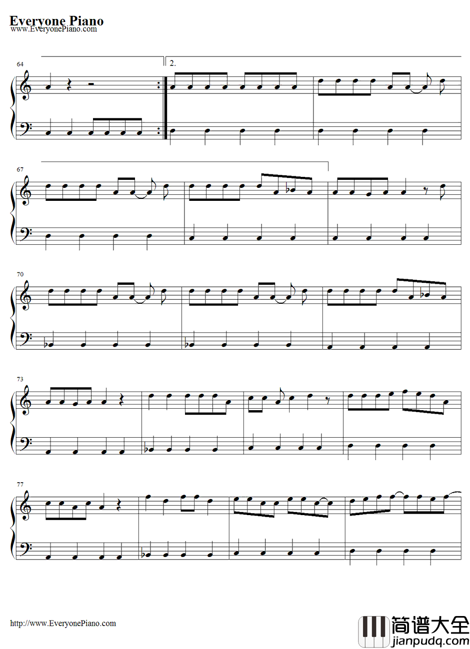 BO_NAMANA钢琴谱_SuperJunior