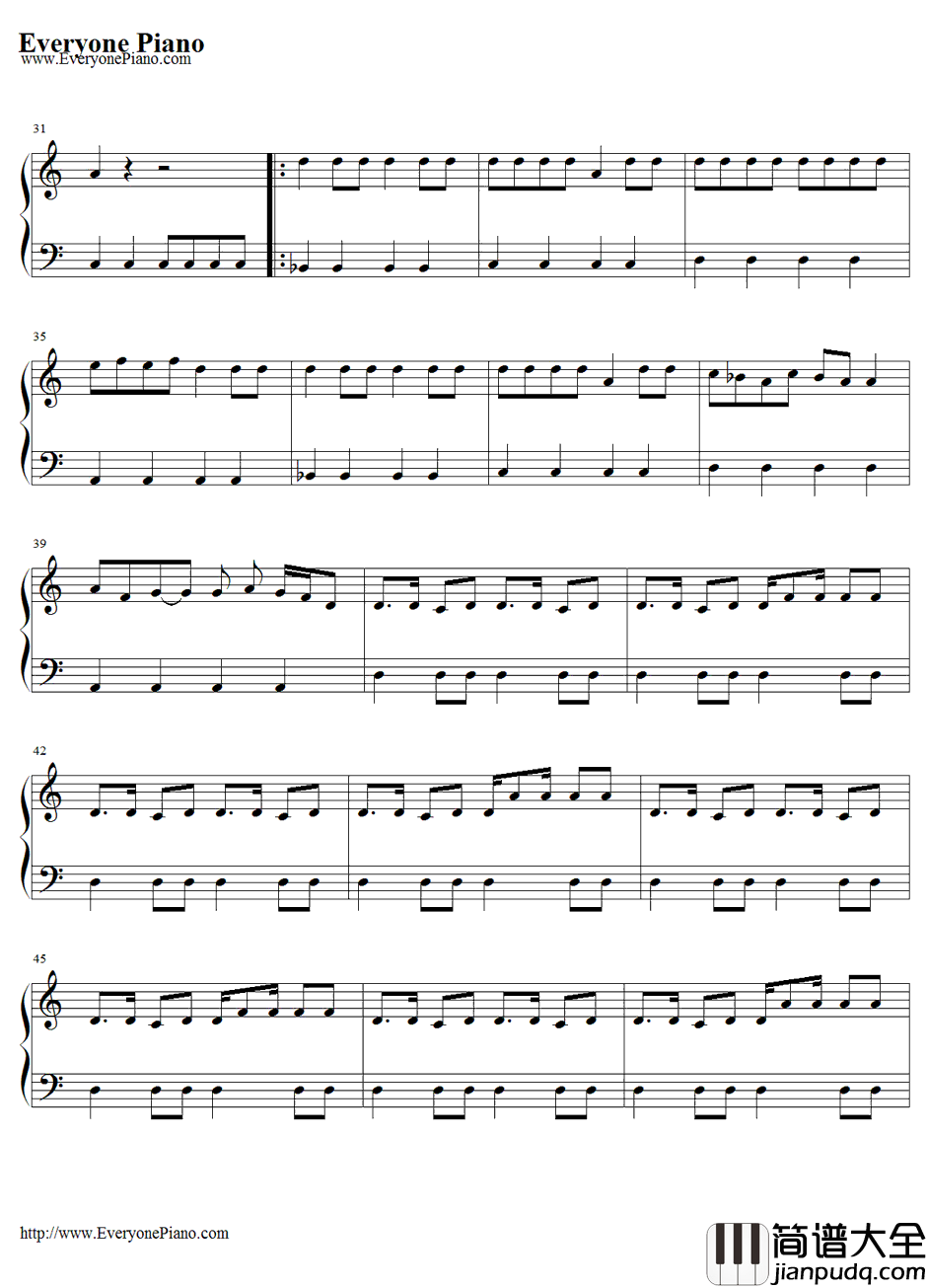 BO_NAMANA钢琴谱_SuperJunior