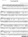 You_Found_Me钢琴谱__TheFray_吉他谱_钢琴谱_简谱