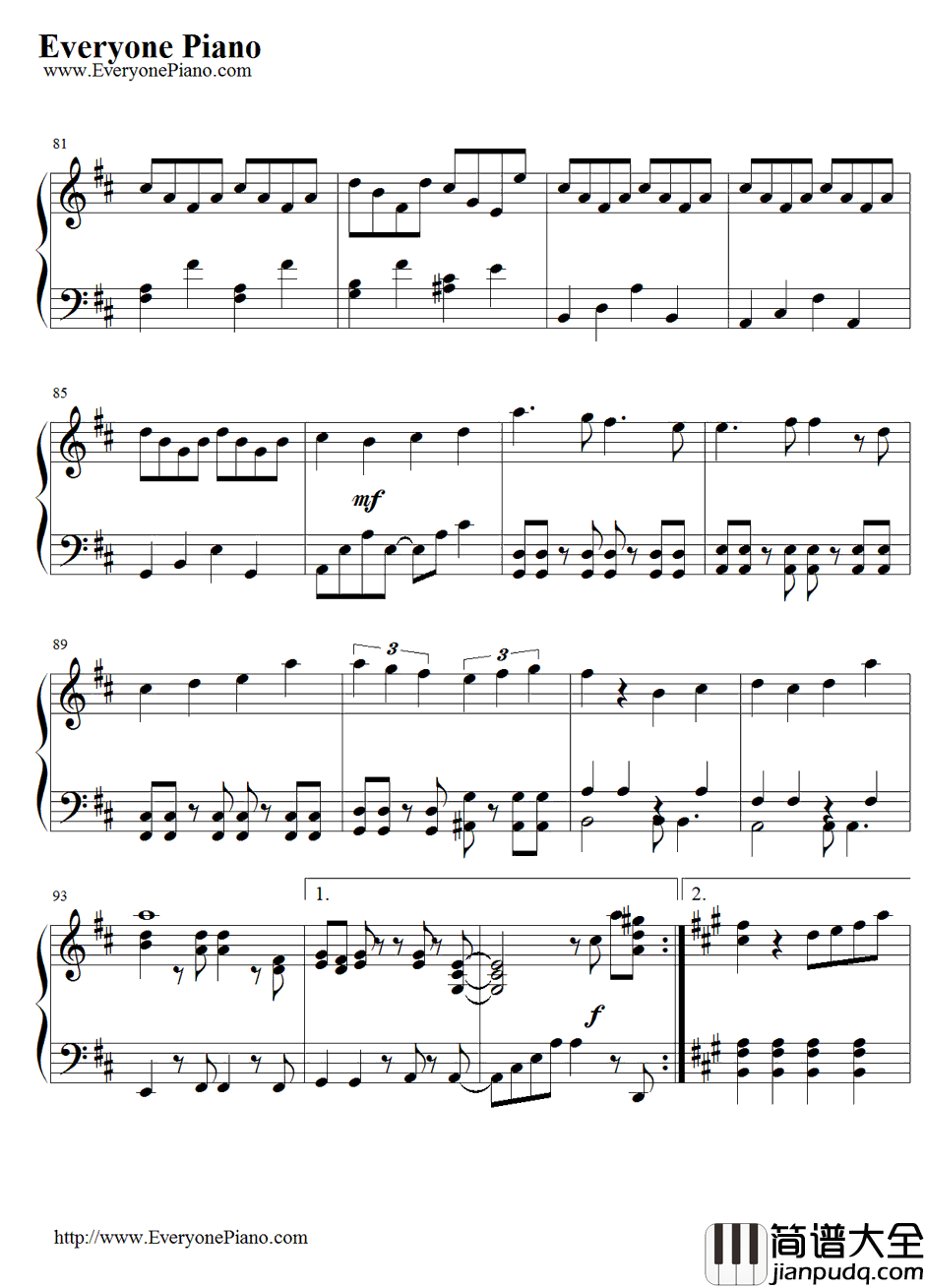 サヨナラの空钢琴谱_Qwaiクワイ_银魂ED16