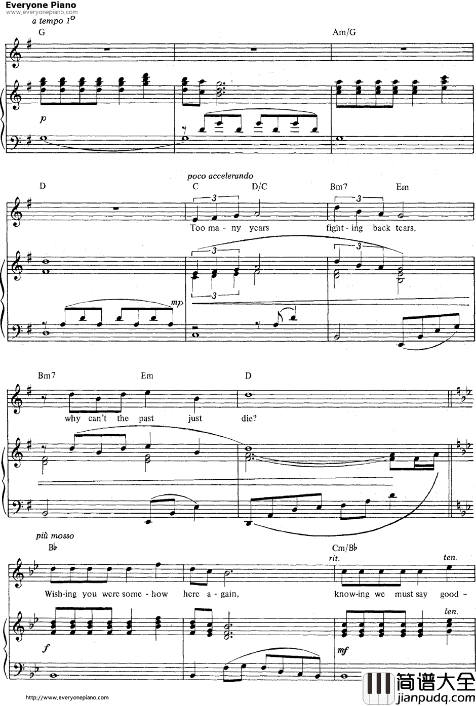 Wishing_You_Were_Somehow_Here_Again钢琴谱_AndrewLloydWebber_歌剧魅影OST