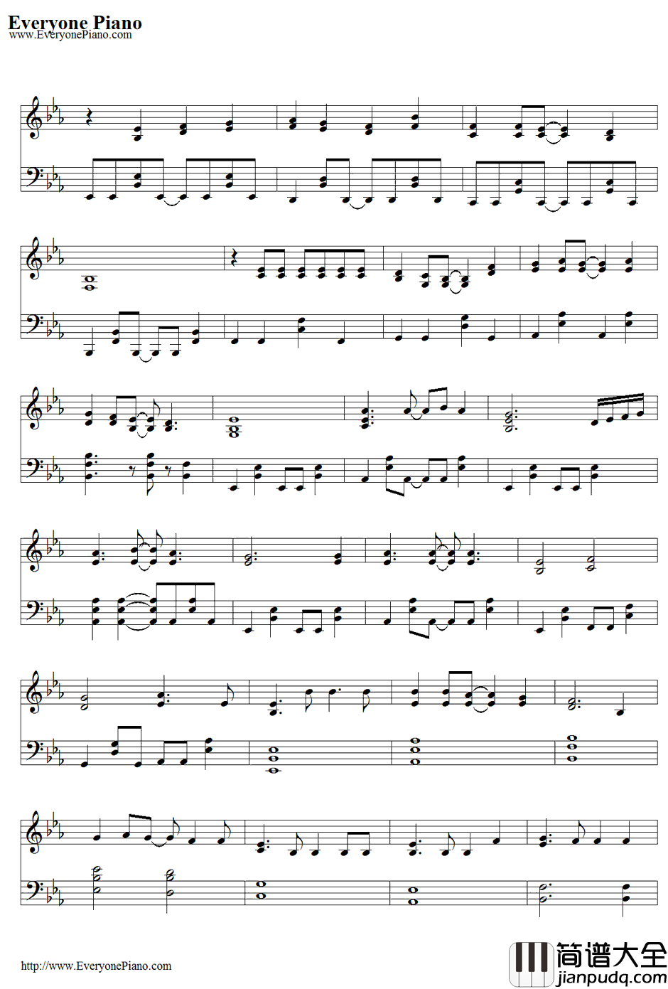 初めての恋が终わる时钢琴谱_初音ミク