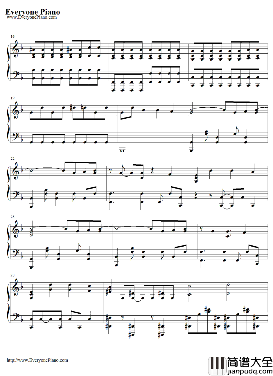 What_I've_Done钢琴谱_LinkinPark_变形金刚1主题曲