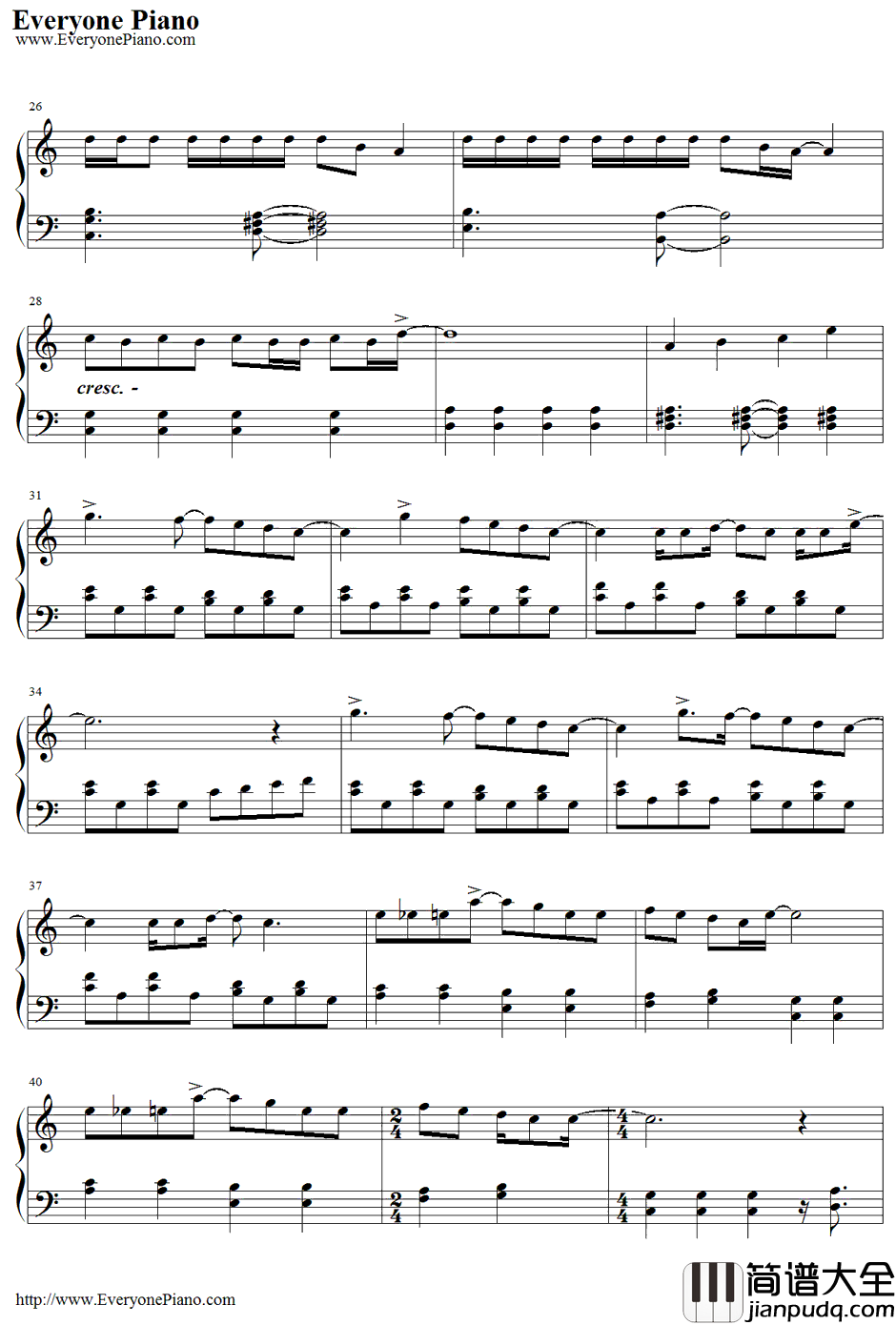 Free_Magic钢琴谱_WAG_名侦探柯南ED8