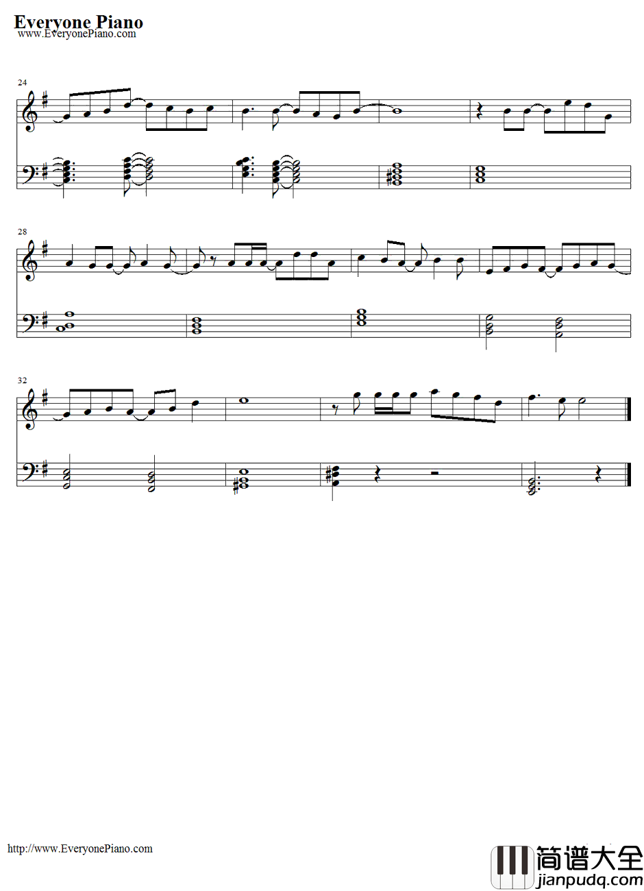 PHANTOM_MINDS钢琴谱_水树奈奈_魔法少女奈叶TheMOVIE1st主题曲