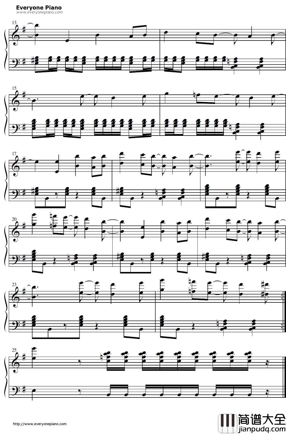 The_Beast_II钢琴谱_鹭巢诗郎_新世纪福音战士OST