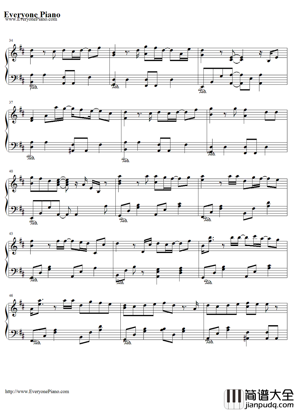 Heavenly_Days钢琴谱_新垣结衣_恋空OST