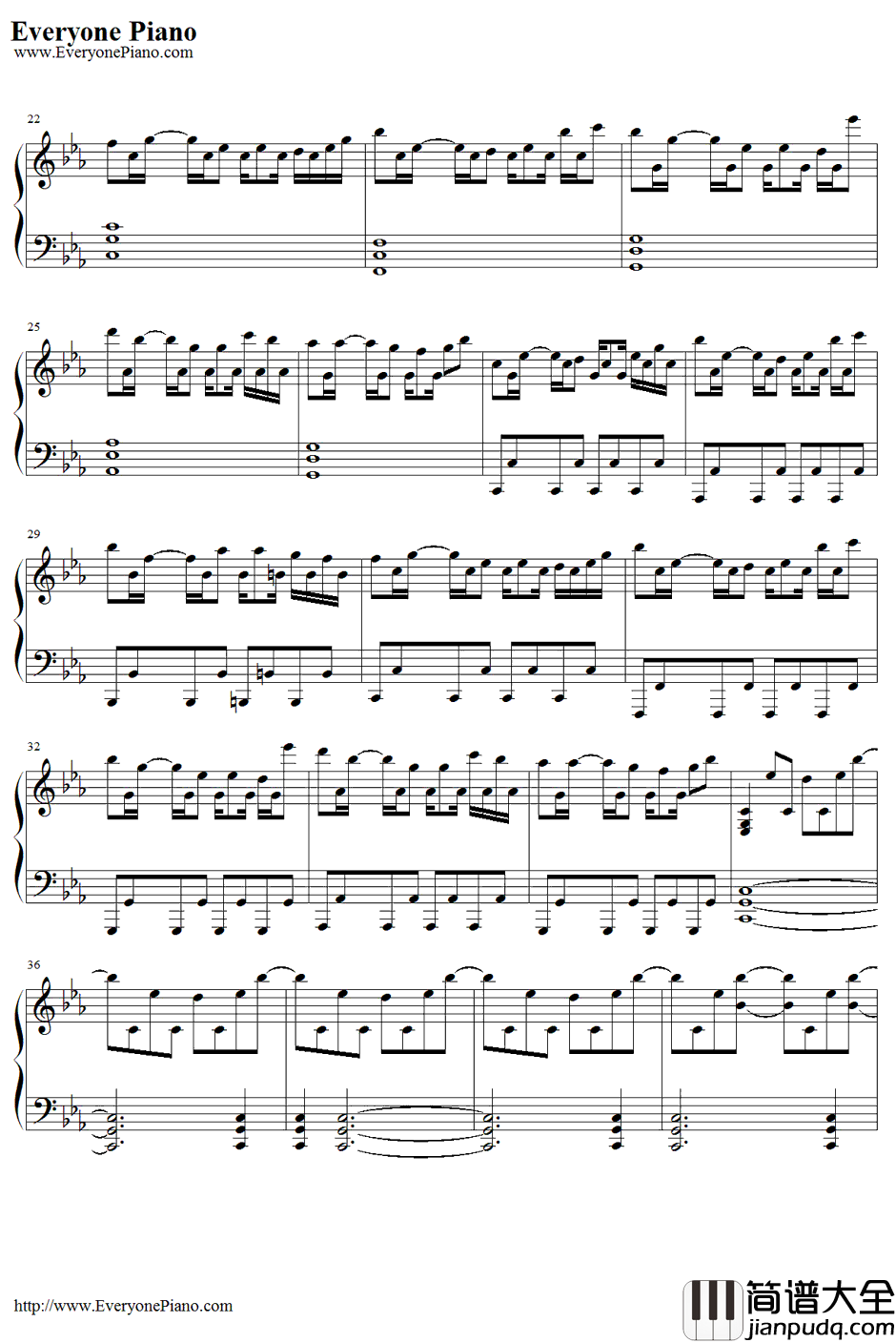 Evans钢琴谱_西村宜隆(DJYOSHITAKA)_乐动魔方OST_JUBEATOST