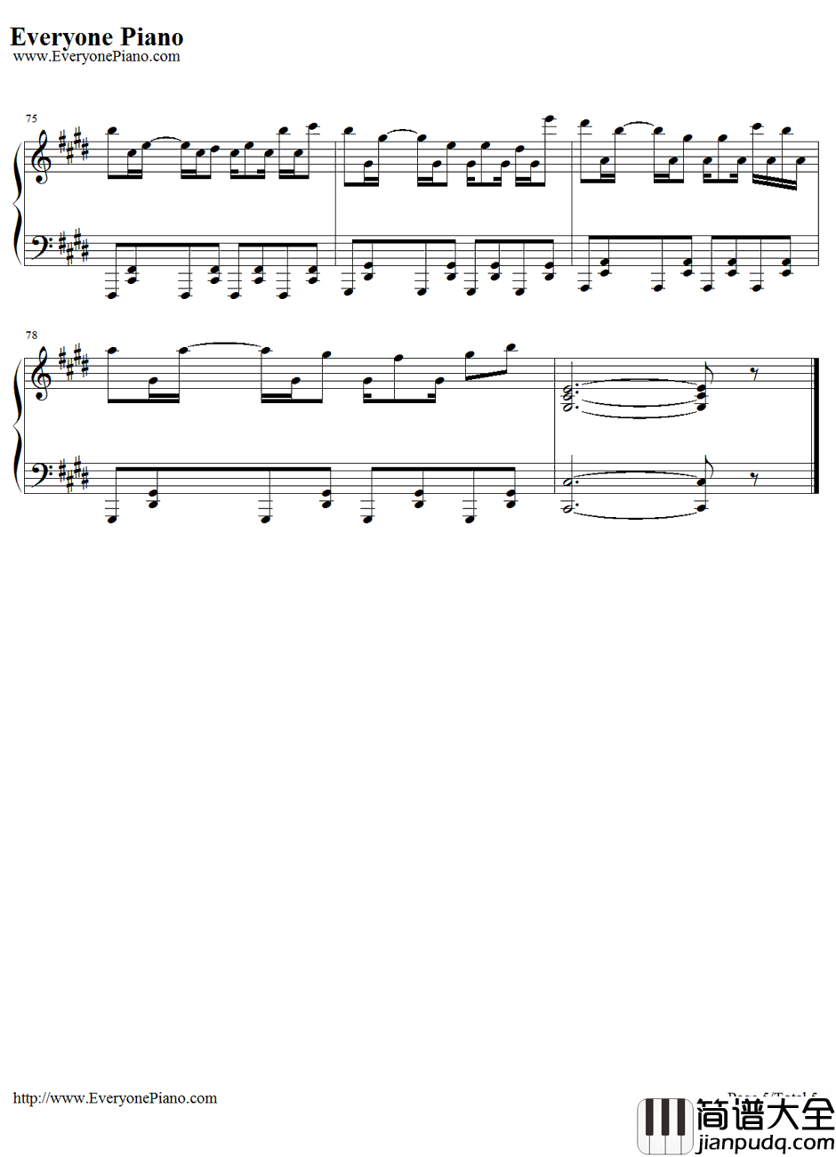 Evans钢琴谱_西村宜隆(DJYOSHITAKA)_乐动魔方OST_JUBEATOST