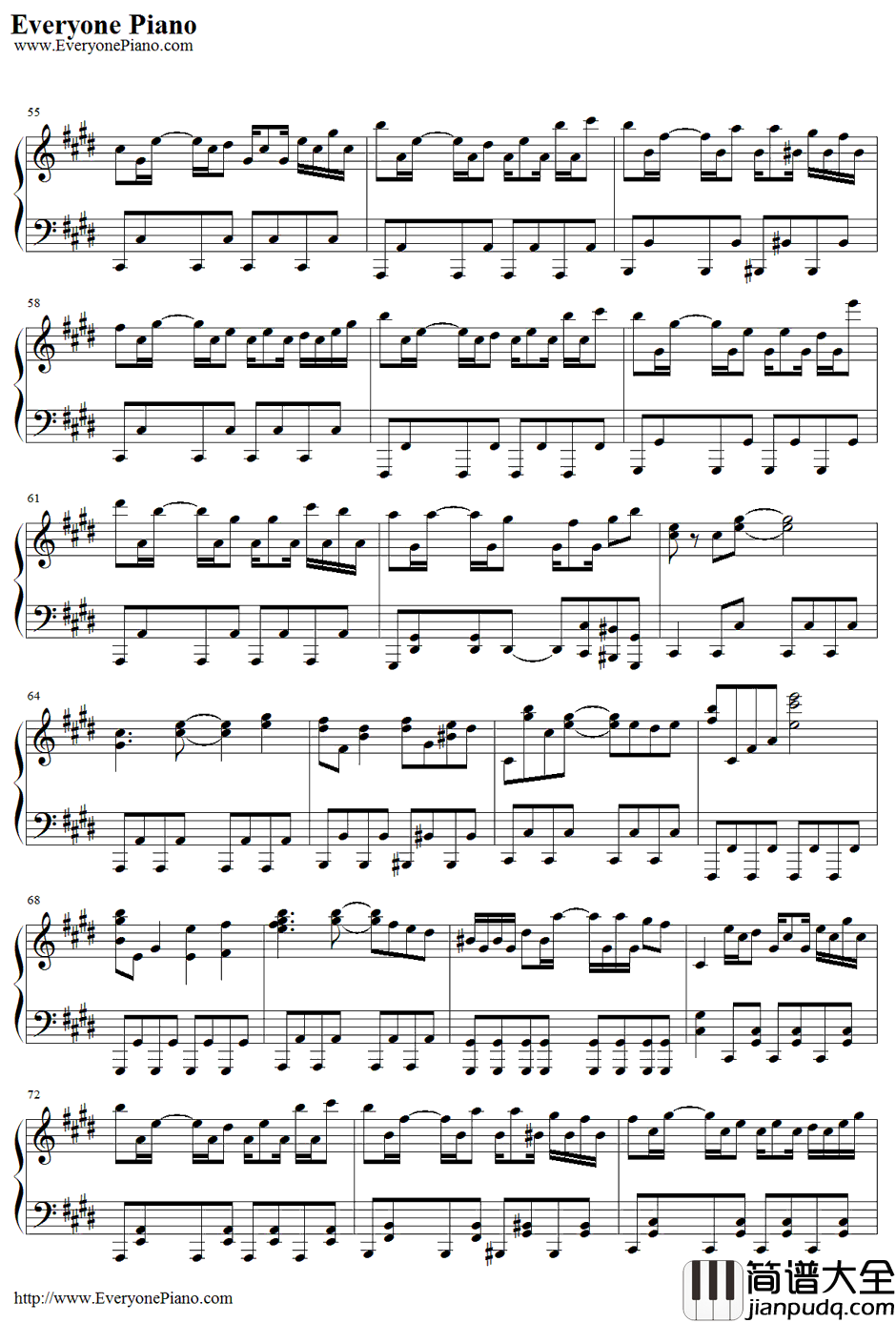 Evans钢琴谱_西村宜隆(DJYOSHITAKA)_乐动魔方OST_JUBEATOST