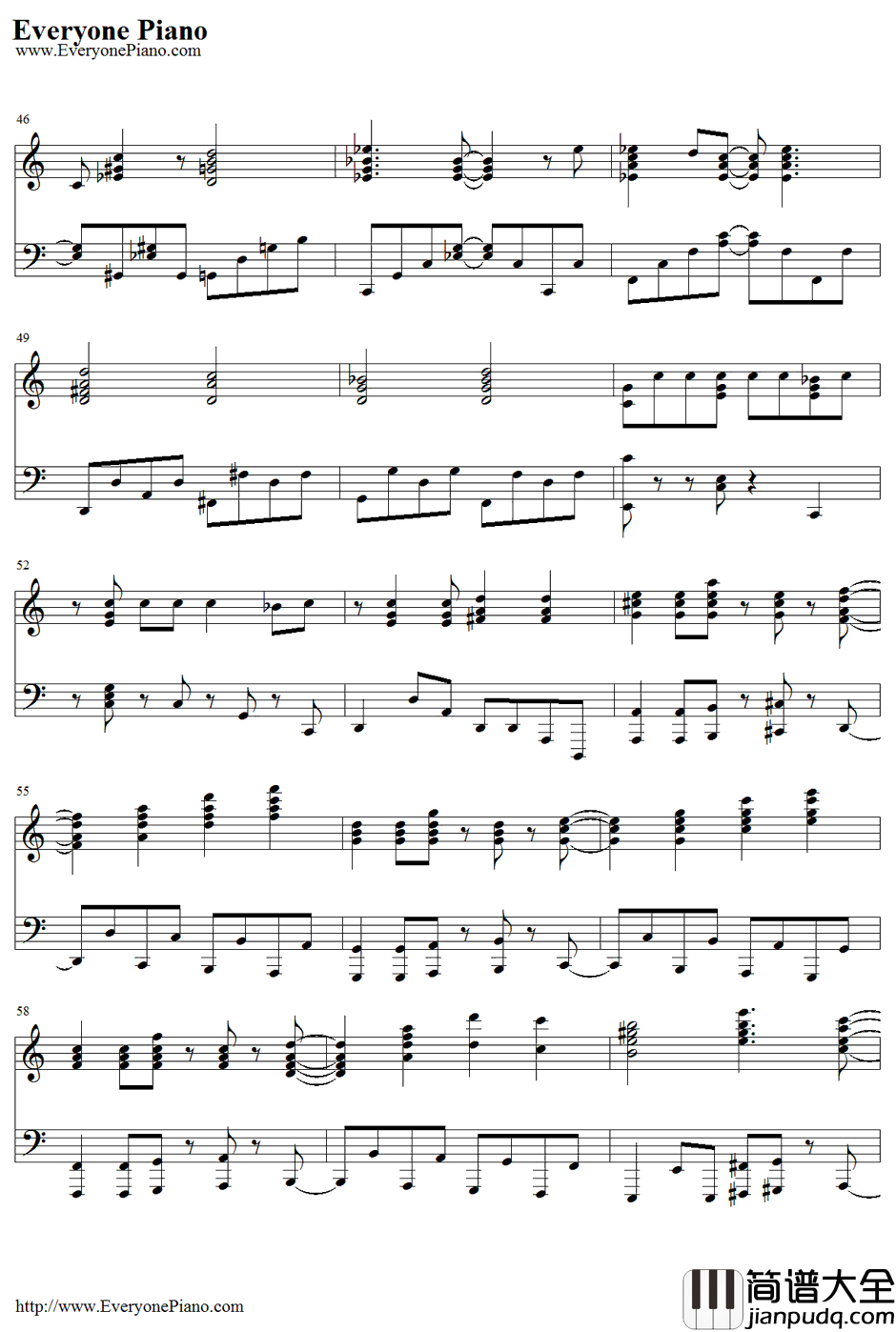 メリッサ钢琴谱_ポルノグラフィティ色情涂鸦_钢之炼金术师OP1