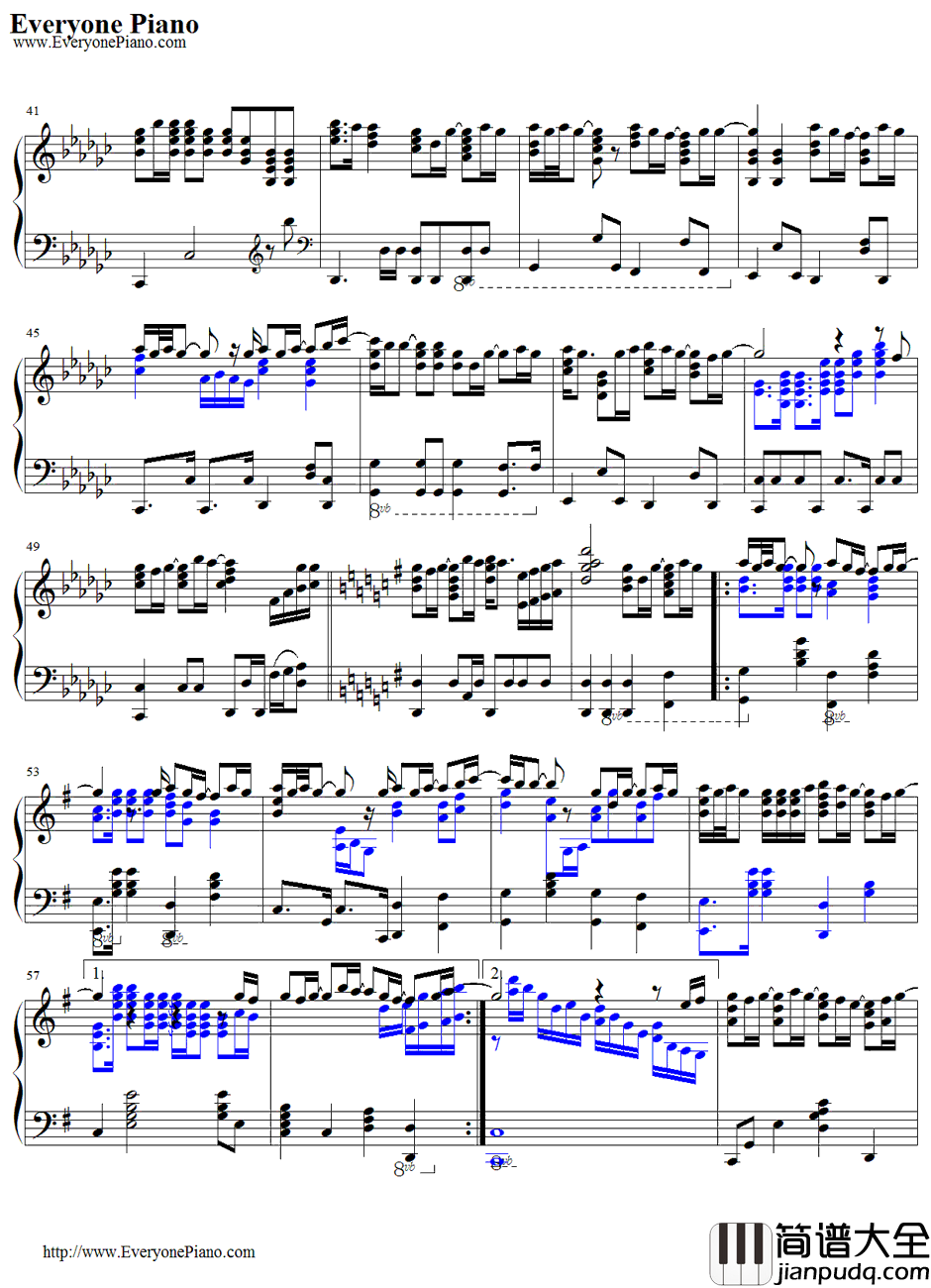 Heaven钢琴谱_滨崎步_忍主题曲