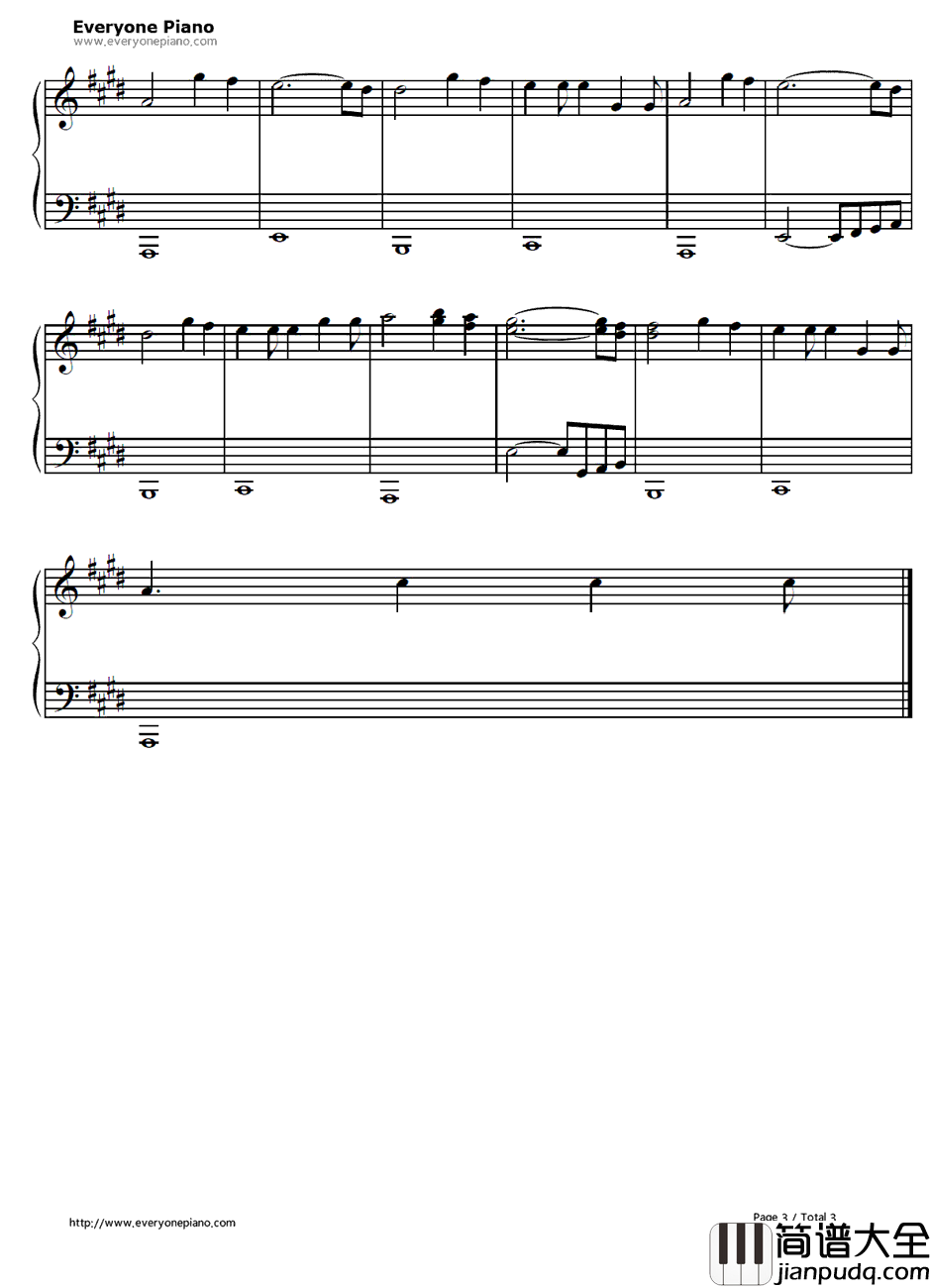 消せない罪钢琴谱_北出菜奈_钢之炼金术师ED1