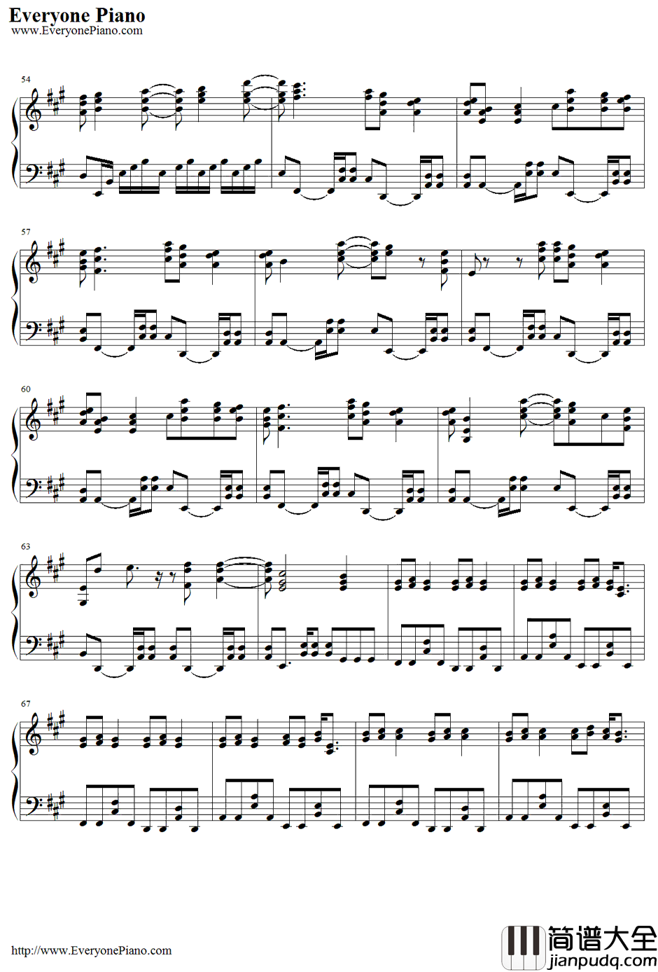 モノクロアクト钢琴谱_dorikofeat.初音ミク