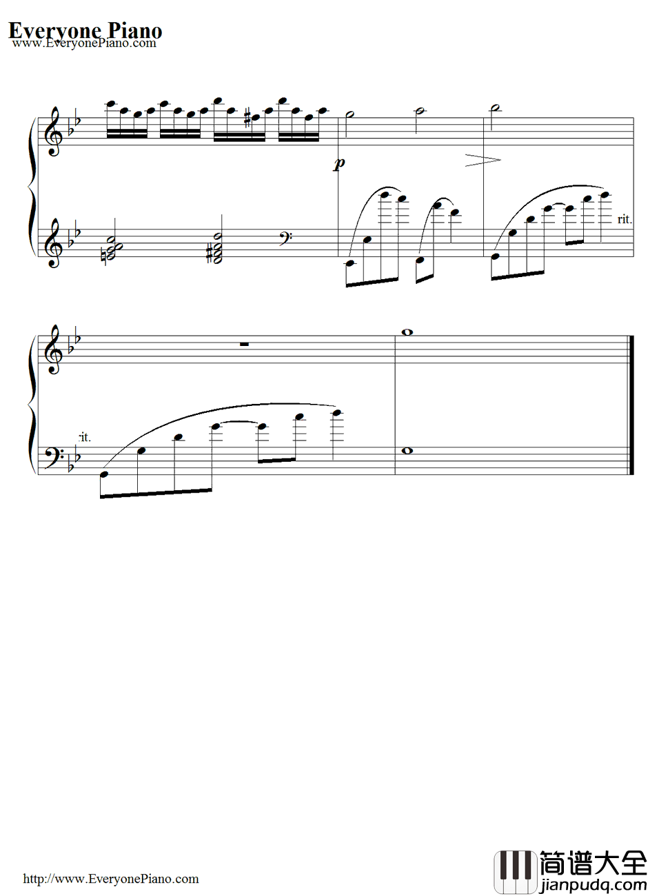 Hinata_VS_Neji钢琴谱_火影忍者原声