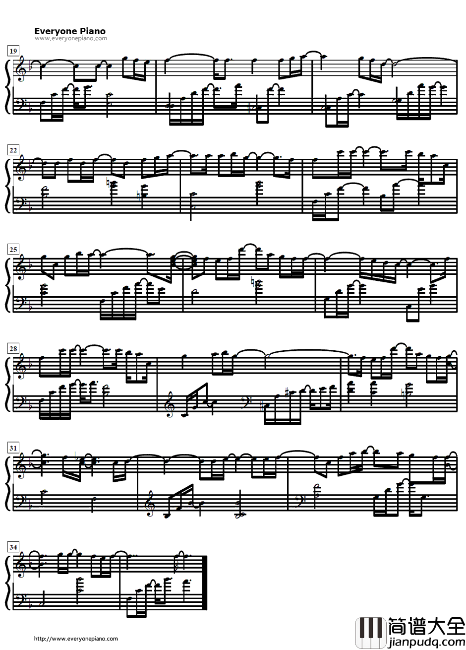 Alone钢琴谱_下川みくに _幻想魔传最游记ED2