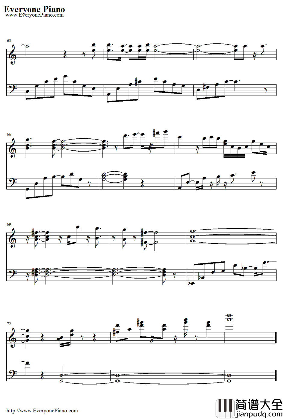 And_I_Love_You_So钢琴谱_DonMcLean_DonMcLean_流星花园插曲