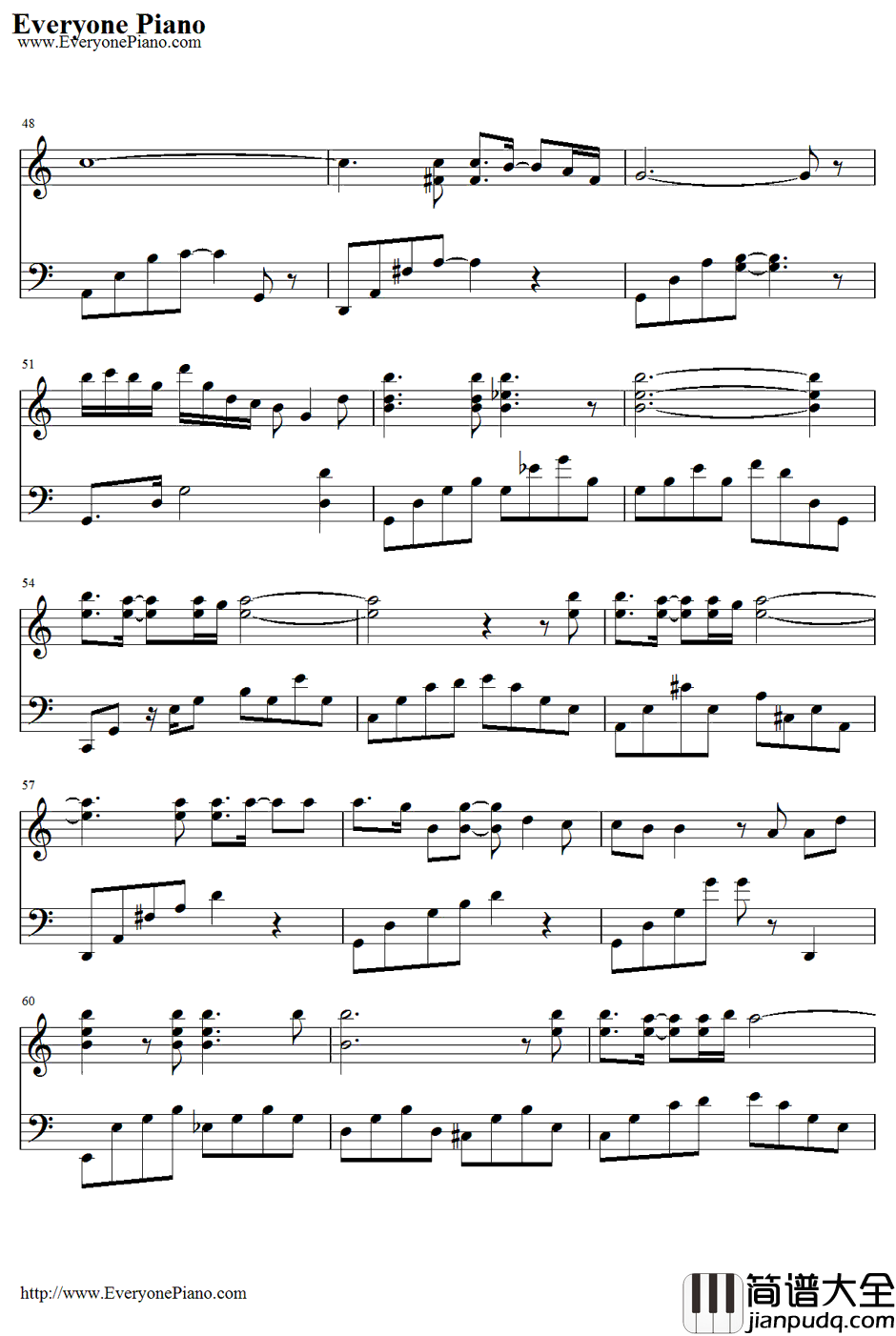 And_I_Love_You_So钢琴谱_DonMcLean_DonMcLean_流星花园插曲