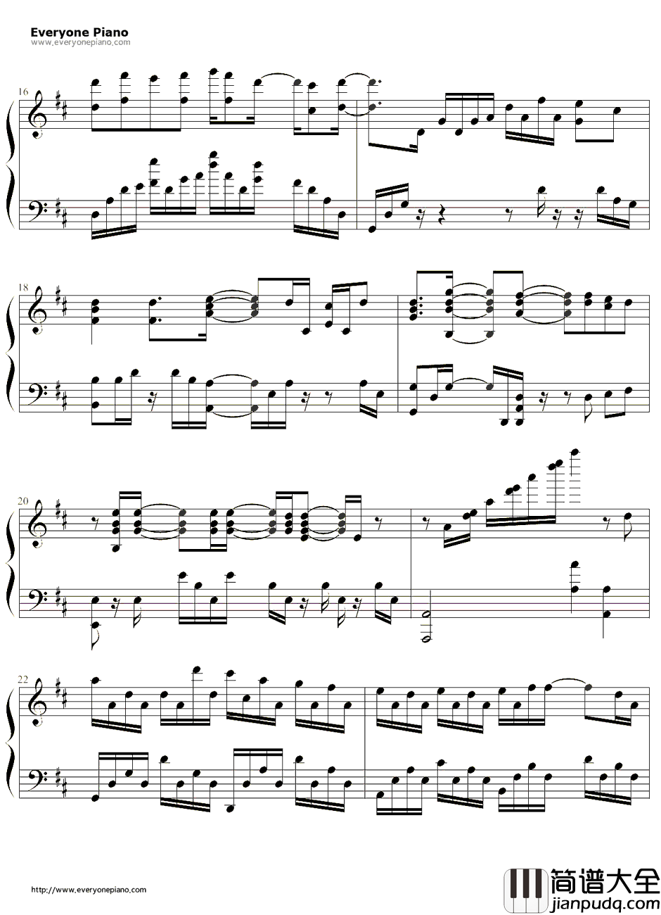 絵空事钢琴谱_nano.RIPE  _散华礼弥OP