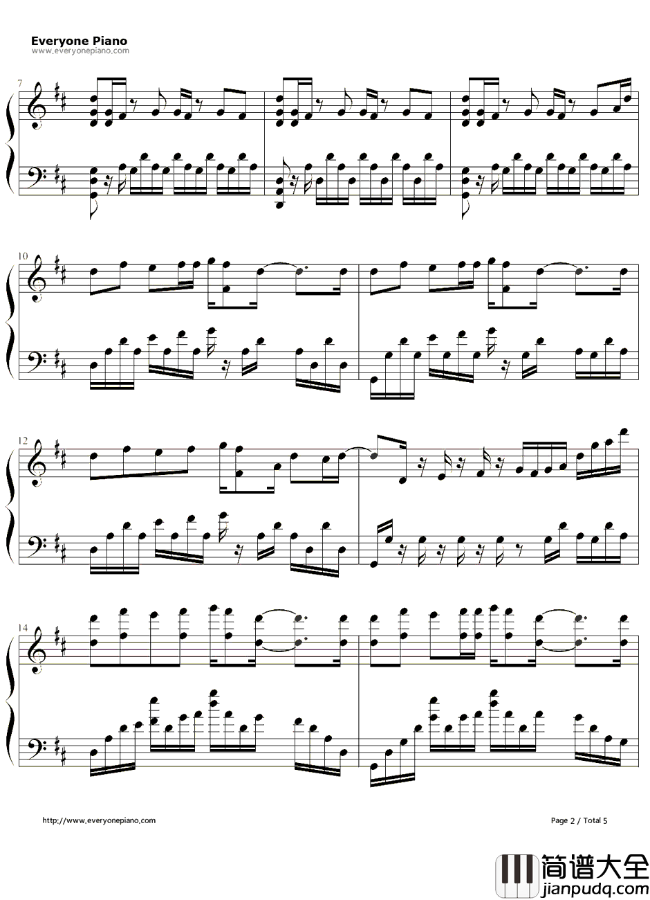 絵空事钢琴谱_nano.RIPE  _散华礼弥OP