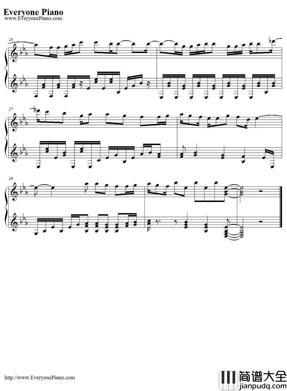 Perfect钢琴谱_麻生夏子_areacomplete!_笨蛋测验召唤兽OP1