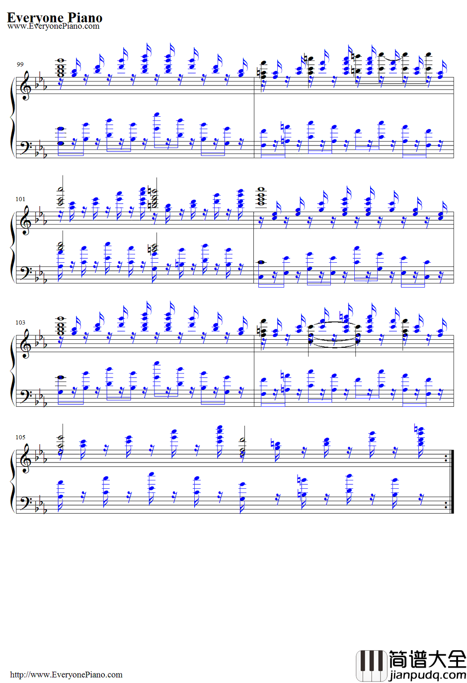 霊知の太阳信仰～NuclearFusion钢琴谱_东方project_东方地灵殿～SubterraneanAnimism.