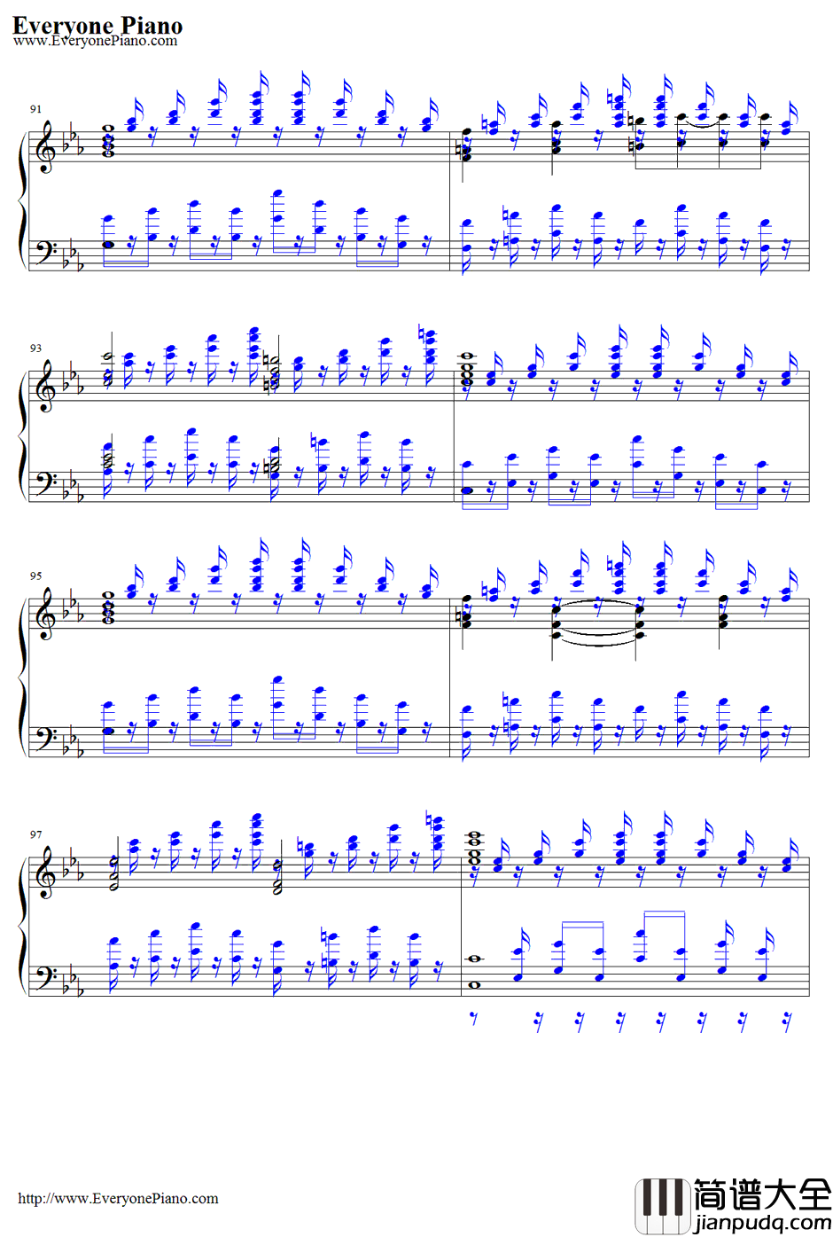 霊知の太阳信仰～NuclearFusion钢琴谱_东方project_东方地灵殿～SubterraneanAnimism.