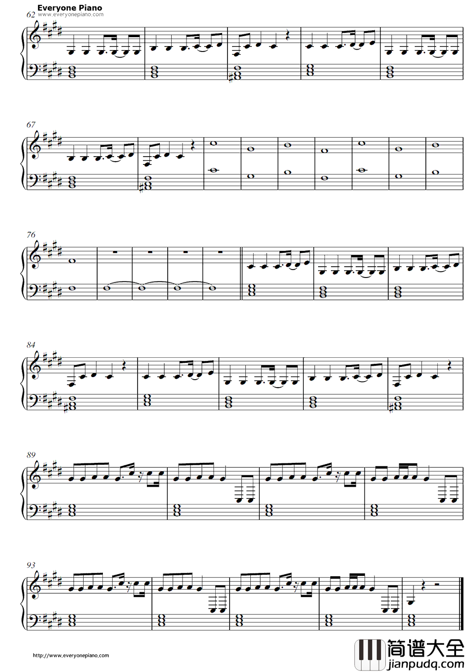 Dare(La_La_La)钢琴谱_Shakira