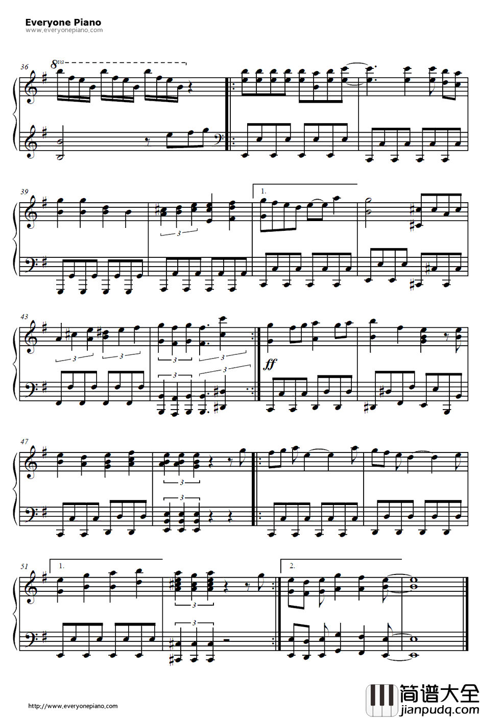 Paradise_Lost钢琴谱_茅原实里_食灵零OP