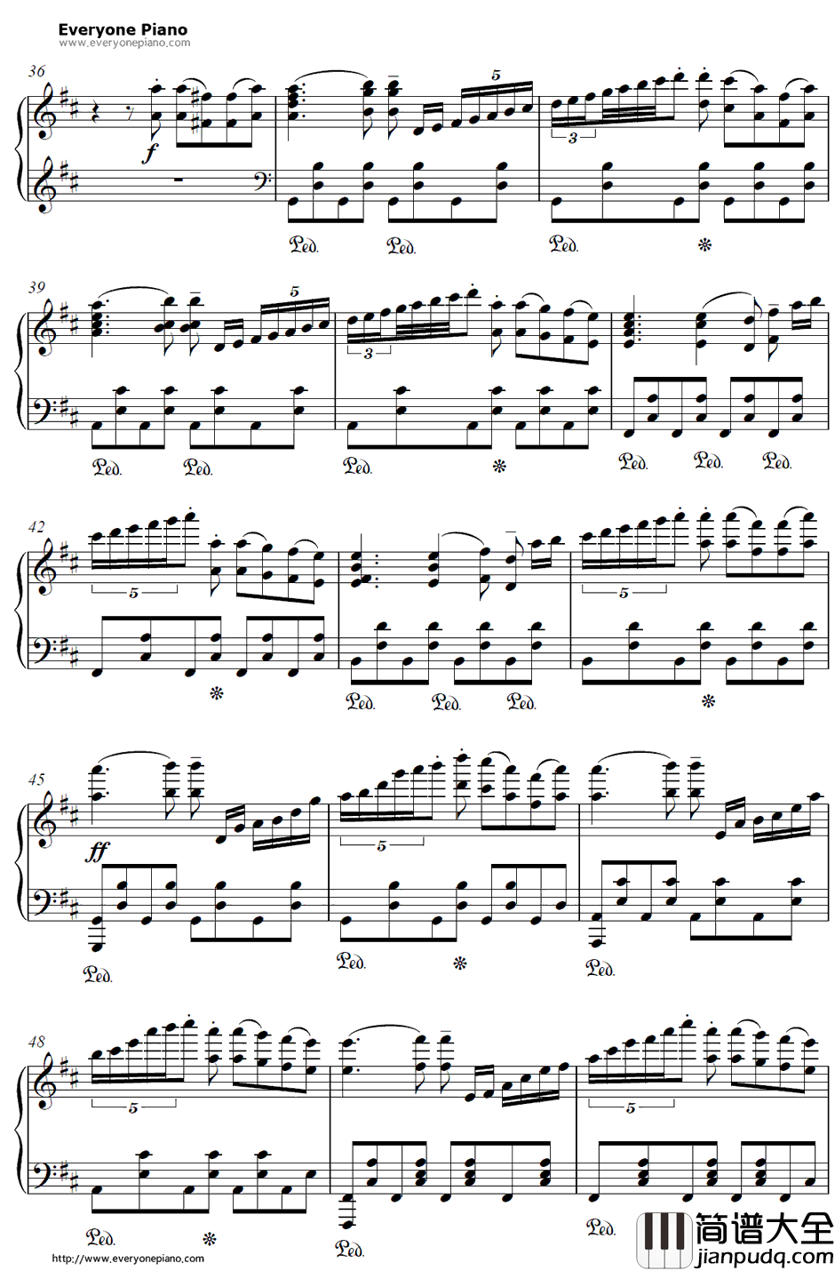 Scarlet_Ballet钢琴谱_May'n_绯弹的亚里亚OP