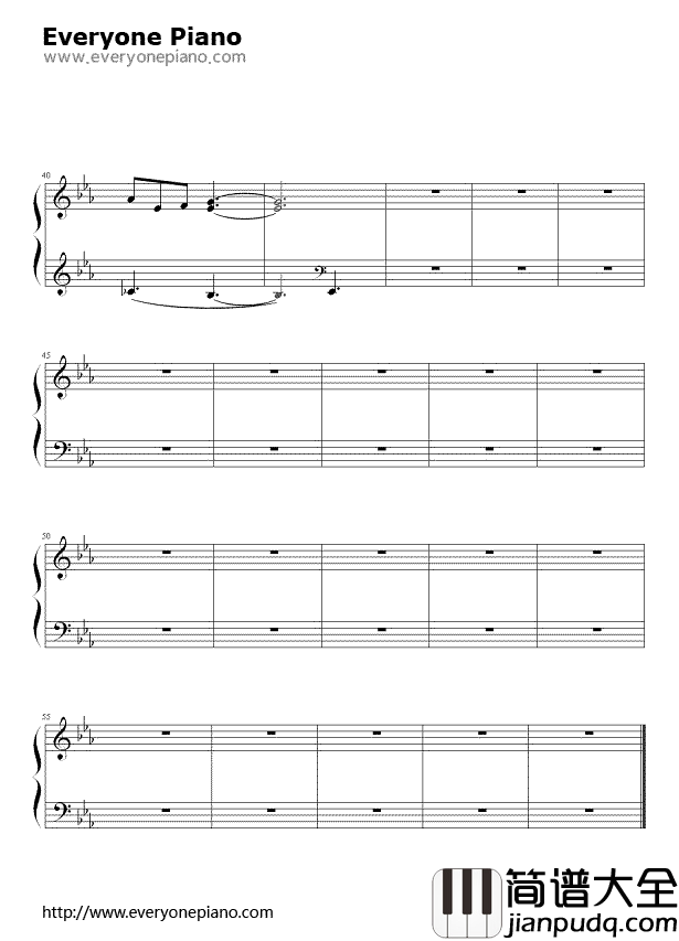 同桌的你钢琴谱__老狼