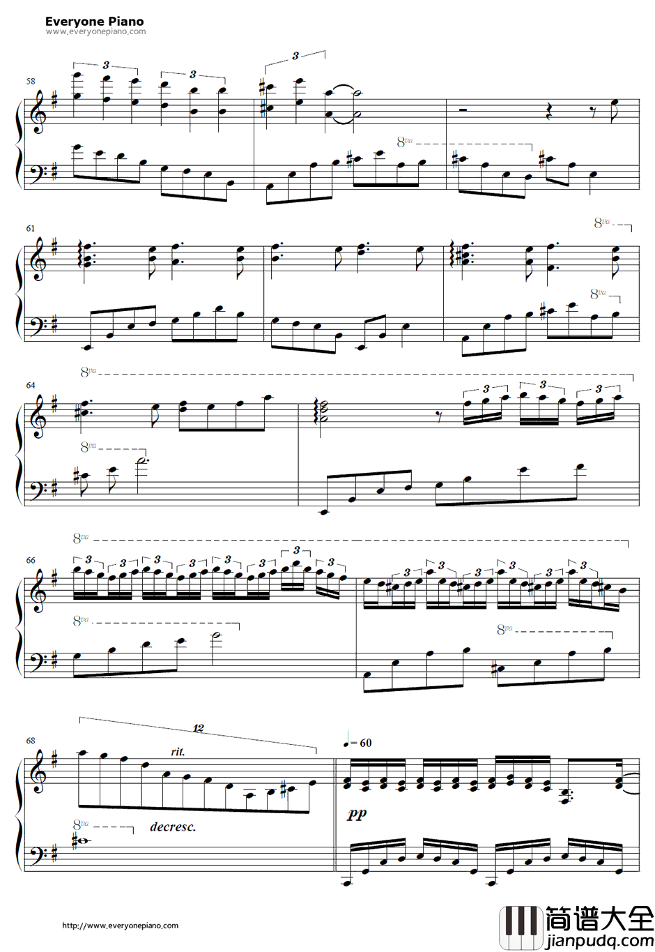 人生リセットボタン钢琴谱_GUMI