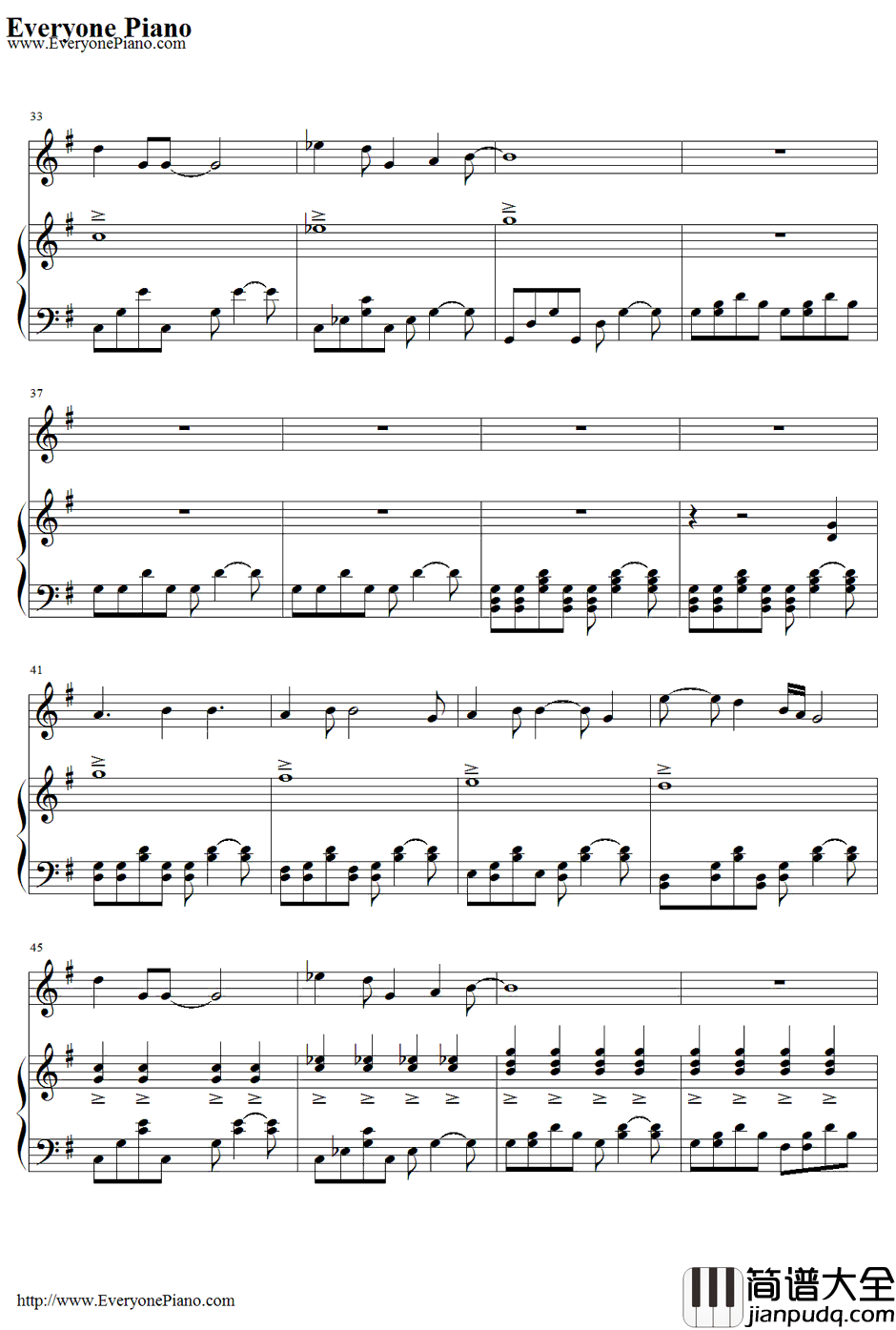 Wake_Me_Up_When_September_Ends钢琴谱_GreenDay(绿日乐队)