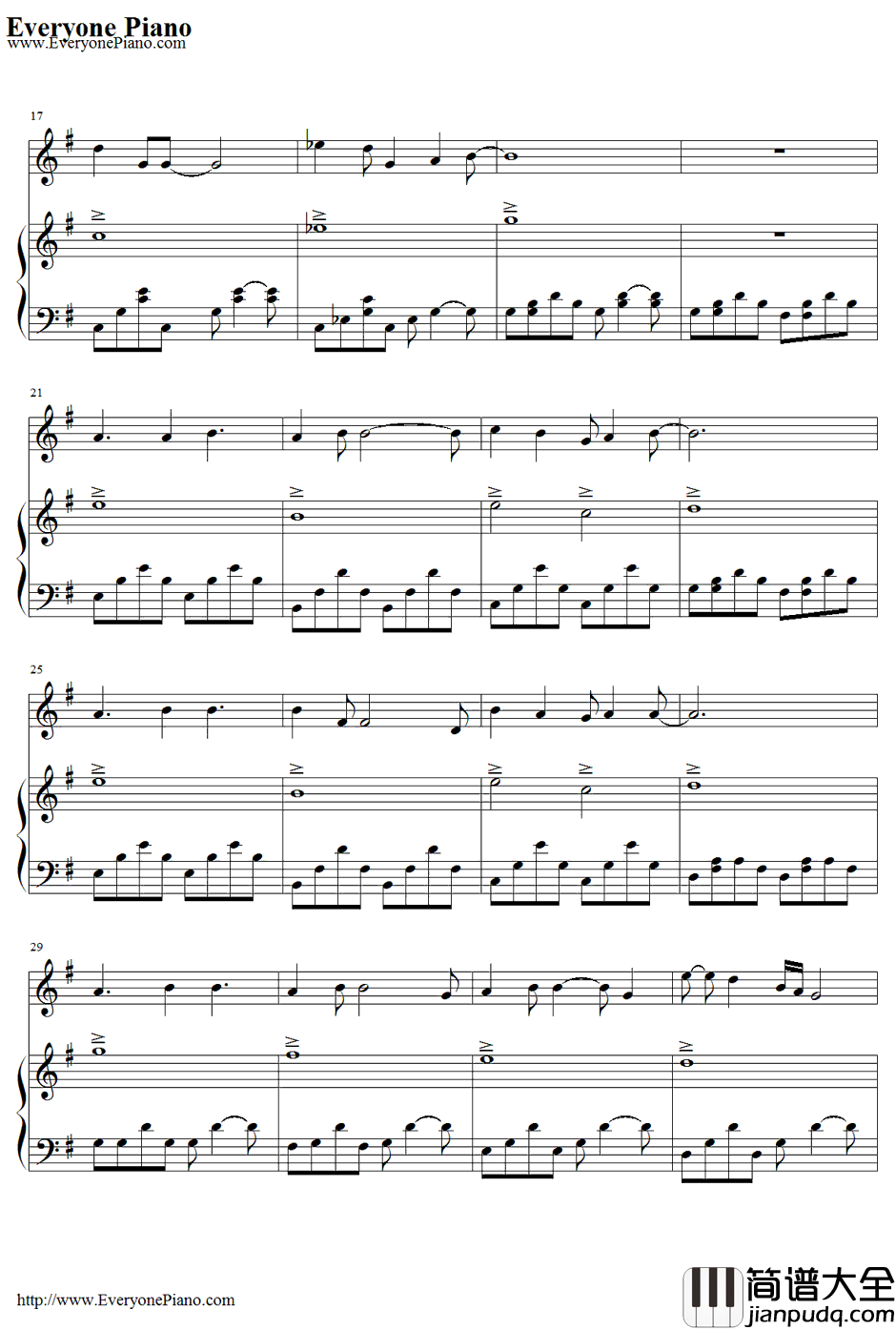 Wake_Me_Up_When_September_Ends钢琴谱_GreenDay(绿日乐队)