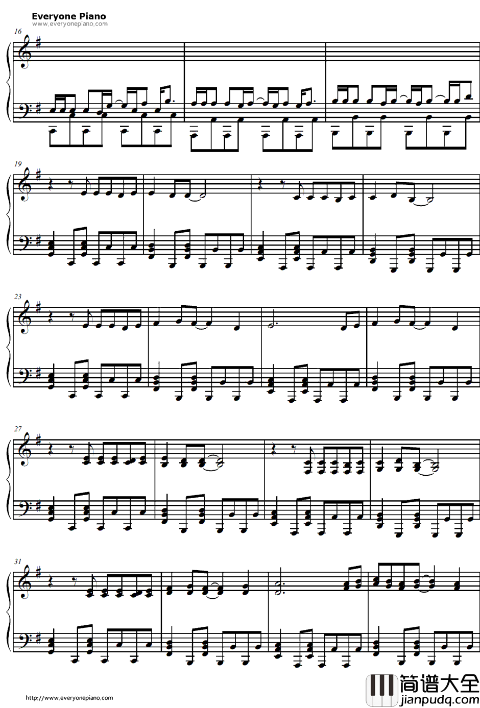 ヒカリ钢琴谱_堀江由衣_Hikari_犬神！OP