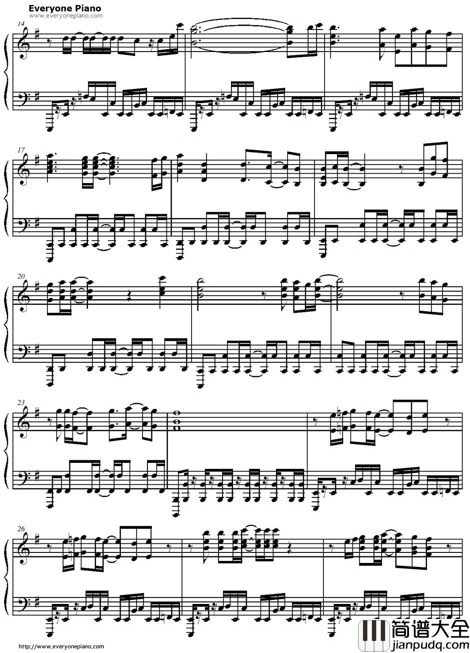 ひぐらしのなく顷に钢琴谱_岛宫荣子_寒蝉鸣泣之时OP