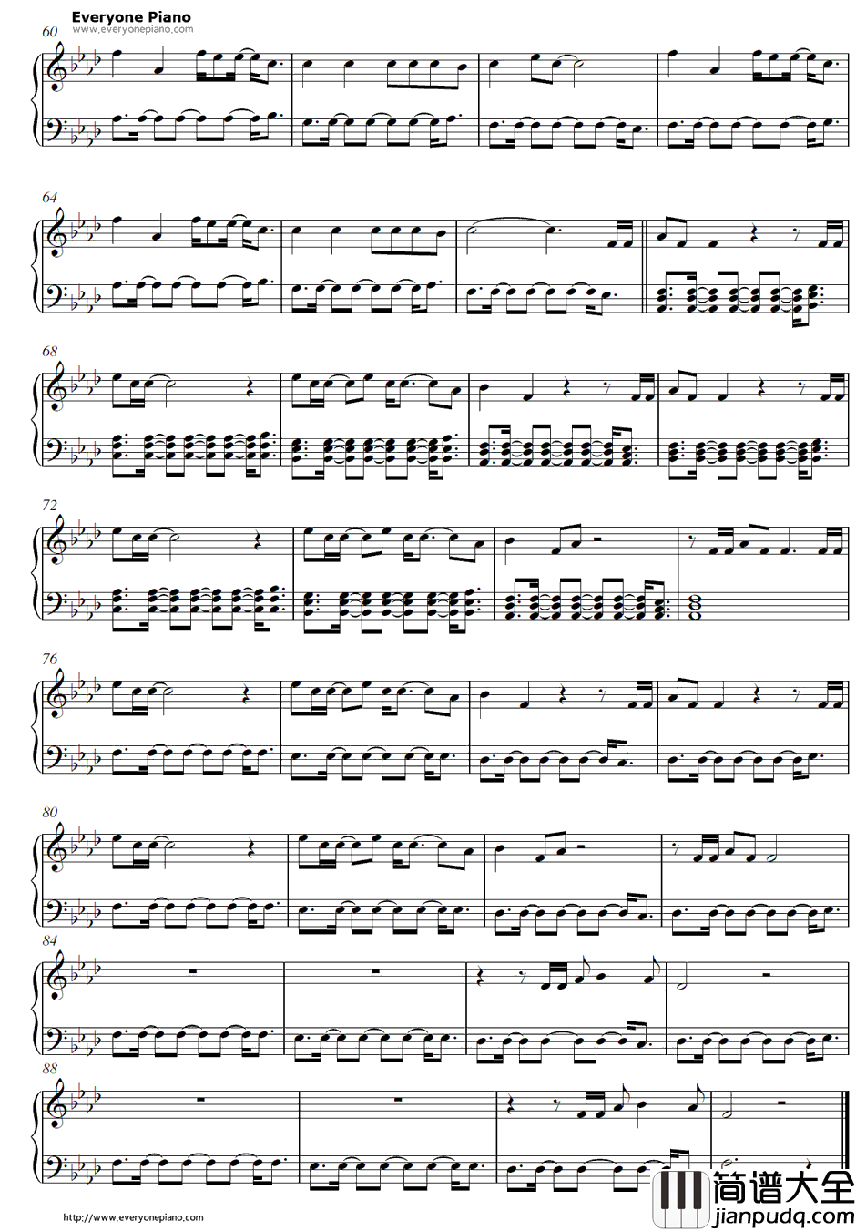 When_the_Beat_Drops_Out钢琴谱_MarlonRoudette