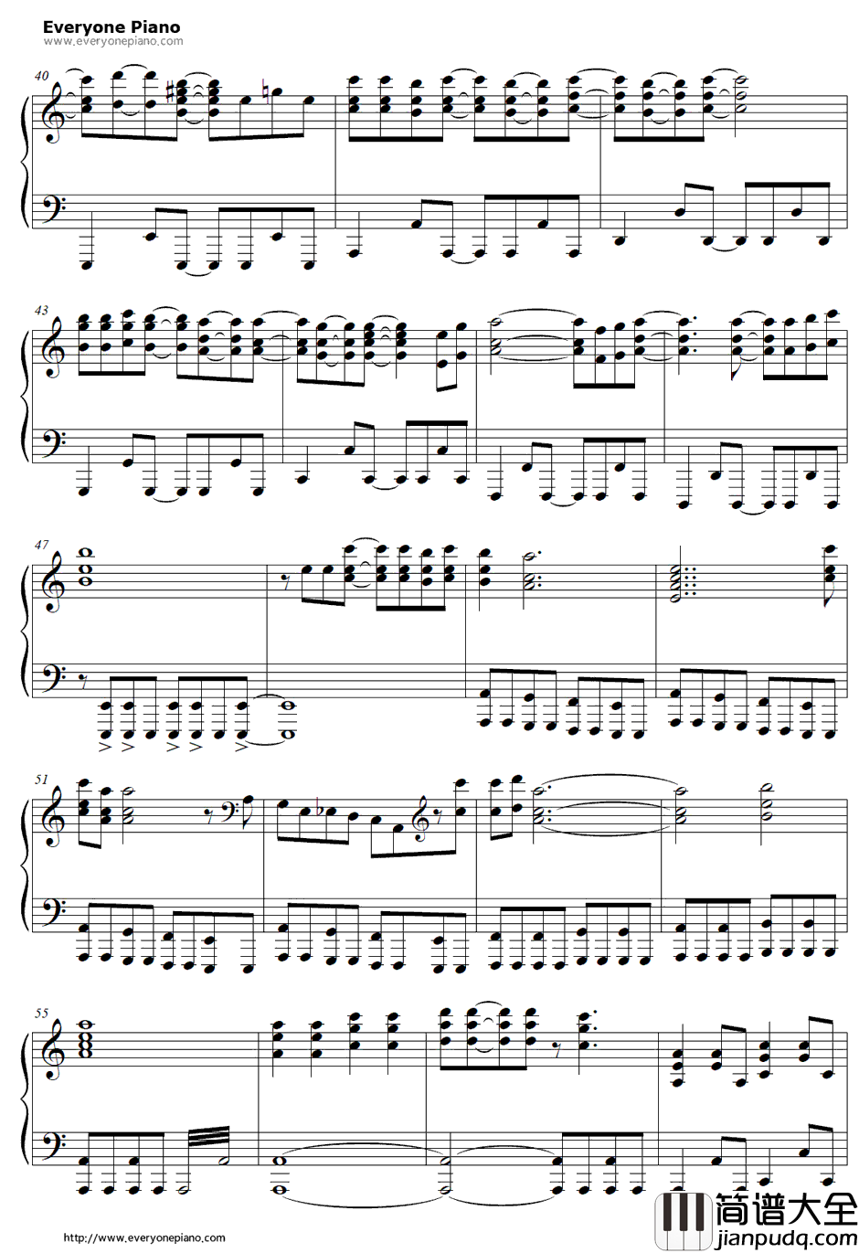 Listen!!钢琴谱_放课後ティータイム放学后茶会_K_ON!!ED1