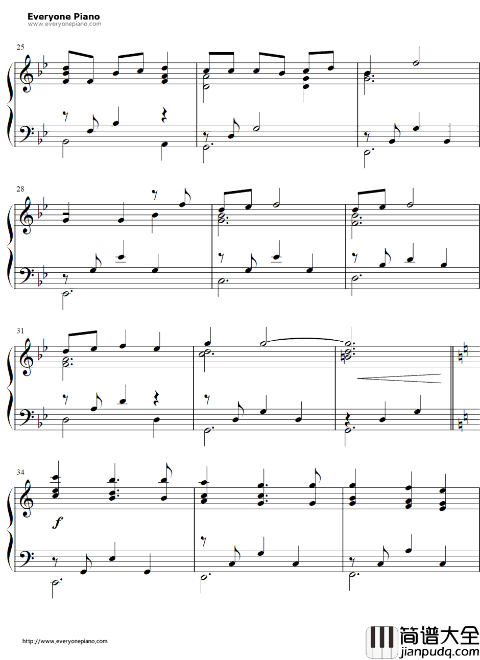 God_Help_The_Out_casts钢琴谱_AlanMenken_钟楼怪人主题曲