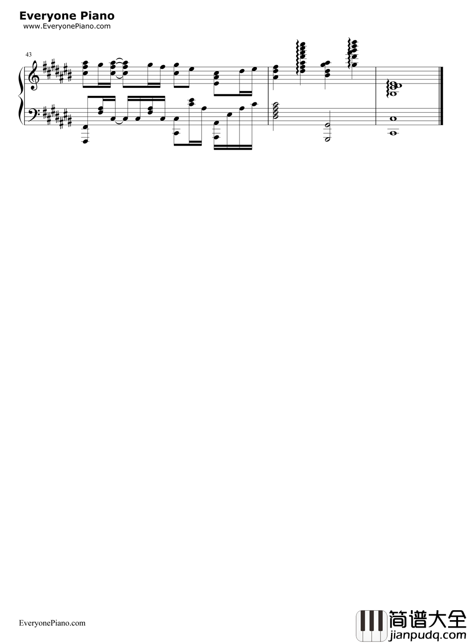 Stay_Forever钢琴谱_未知