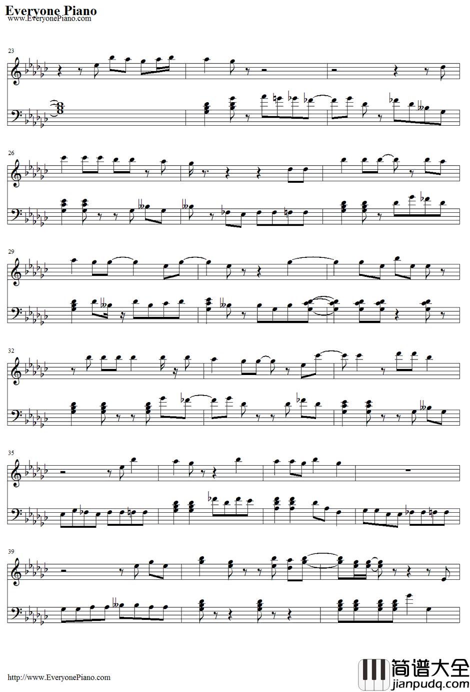 Cold_One钢琴谱_EricChurch