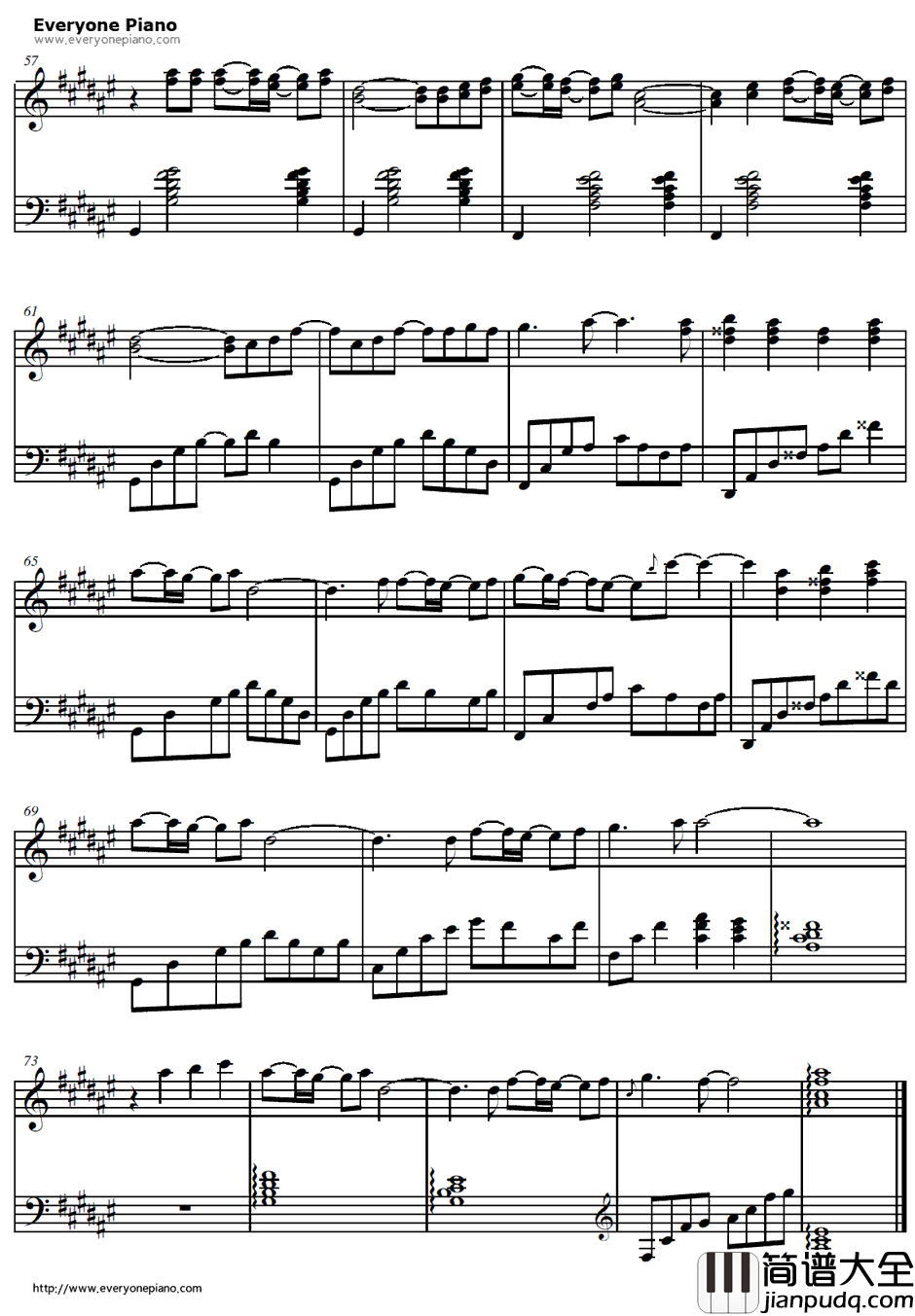 生まれたての风钢琴谱_折戸伸治_KanonOST