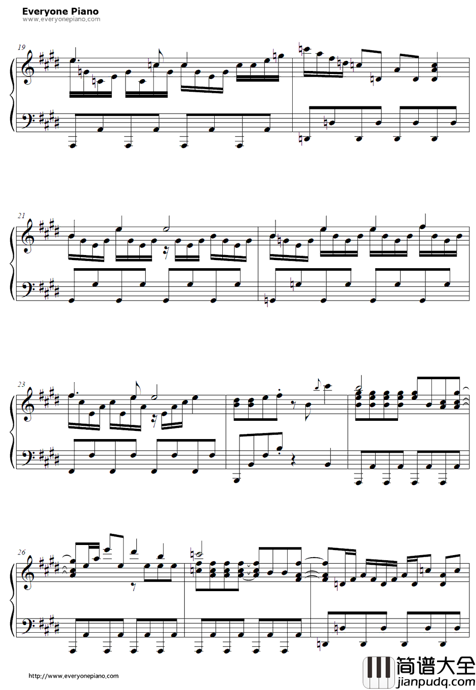 新世界交响楽钢琴谱_さよならポニーテール_斩服少女ED2