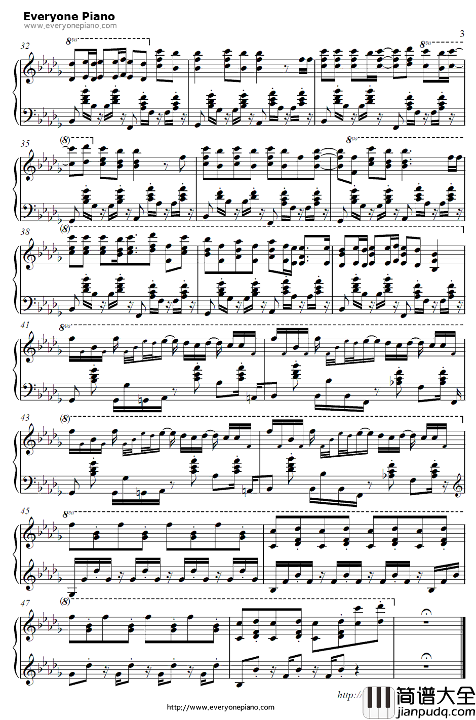 Fallen_Angel钢琴谱_AimeeB_吊带袜天使ED