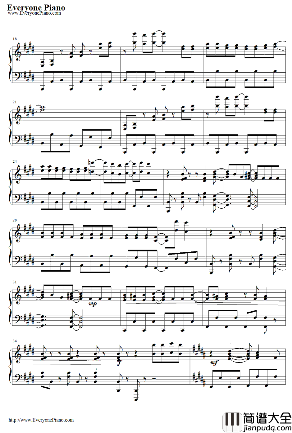 Future_Fish钢琴谱_StyleFive_Free!_EternalSummerED