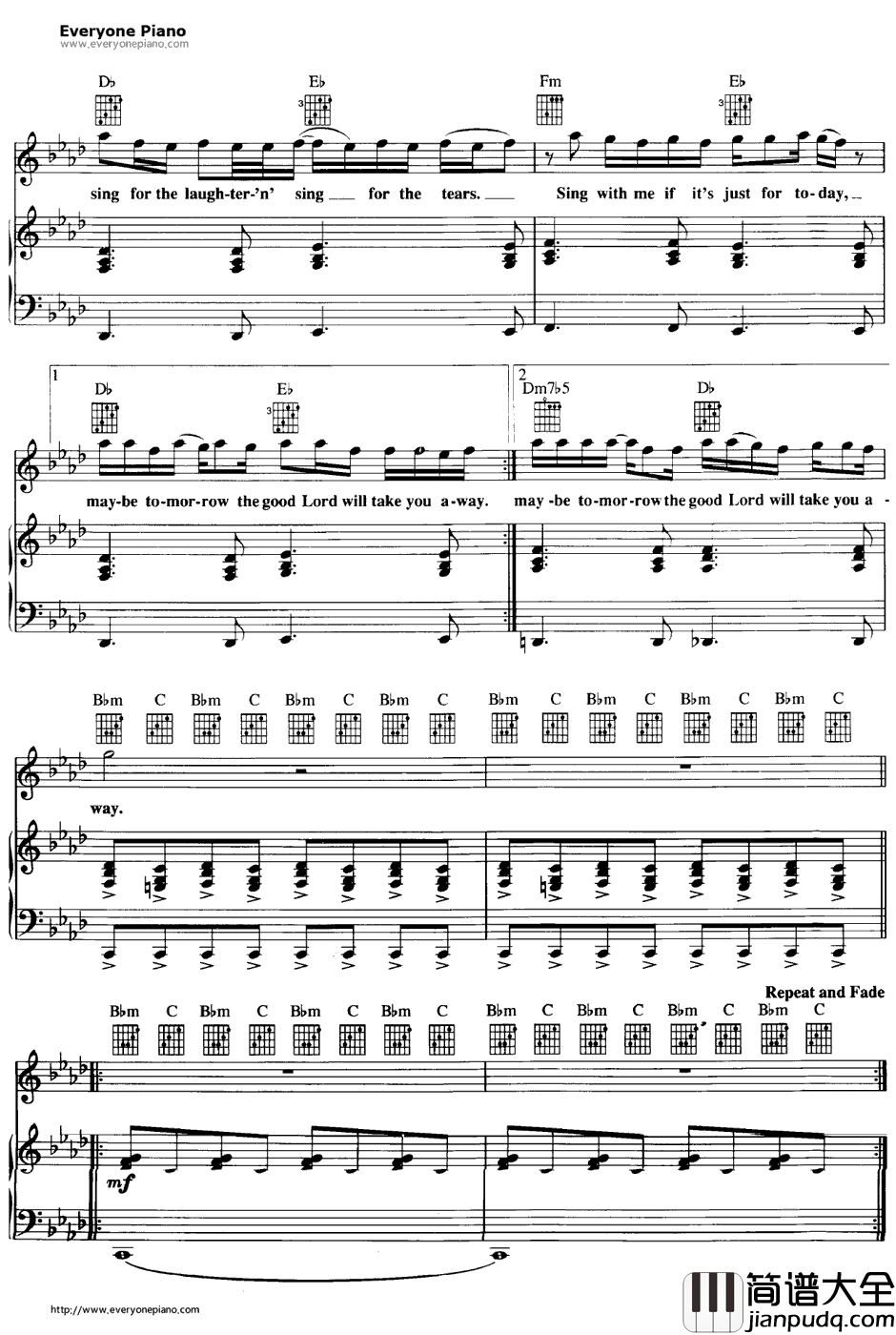 Dream_On钢琴谱_Aerosmith