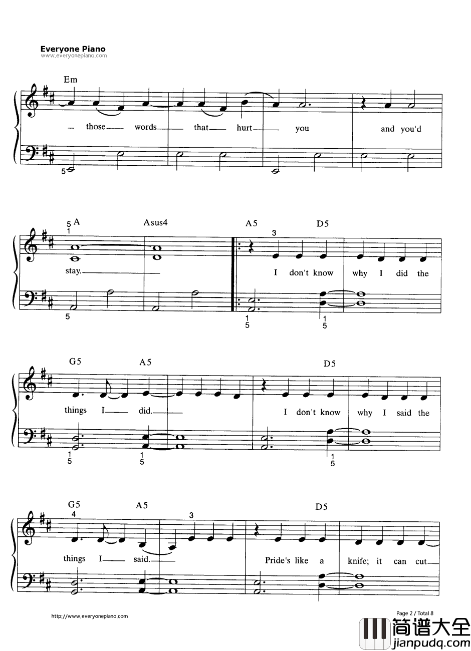 If_I_Could_Turn_Back_Time钢琴谱_Cher